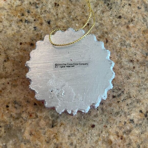 vintage coca-cola sparkly Christmas ornament, 2003 - Picture 2 of 4